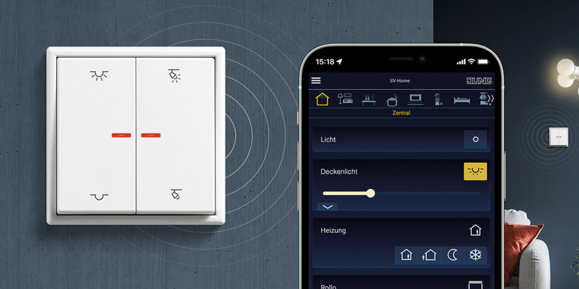 KNX RF Taster bei Heine Elektrotechnik GmbH in Oyten